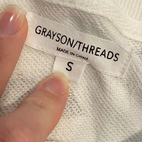 Black and White Bats Sweatshirt - Picture 3 of 3